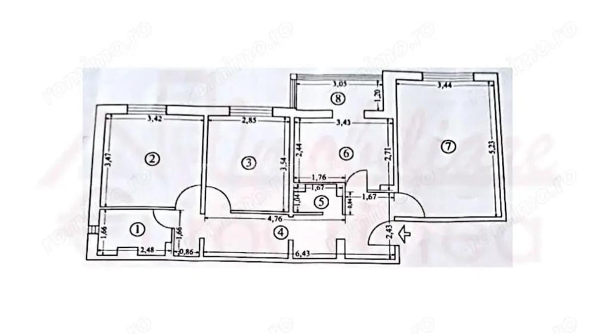 Apartament 3 camere de vanzare Mangalia, zona Sens (Centrul Ora?ului) - La doar 450 m de Plaja - 2