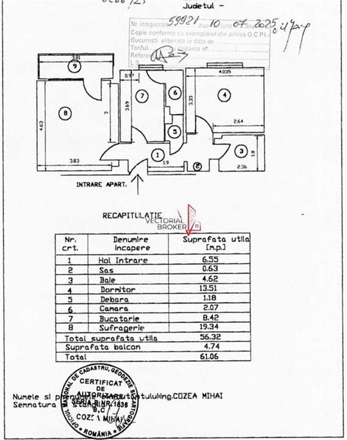 Apartament decomandat et.3/4 Doamna Ghica - 3