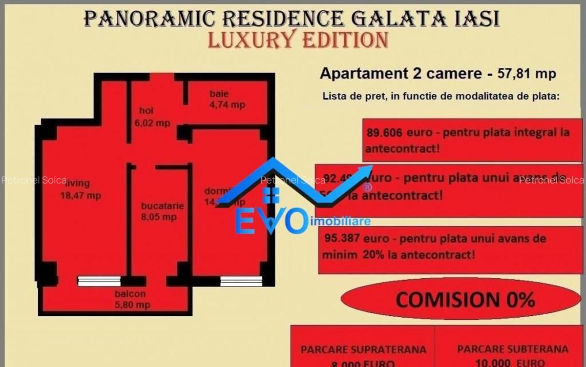 Apartament 2 camere, 57,81 mp, decomandat, de in Galata Ias - 2