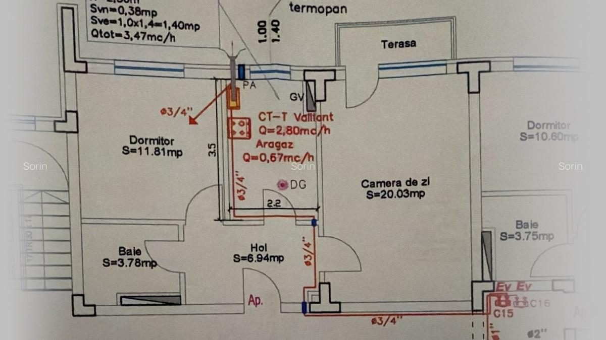 Zona Tractorul, apartament decomandat 2 camere si parcare, disponibil imediat. - 2
