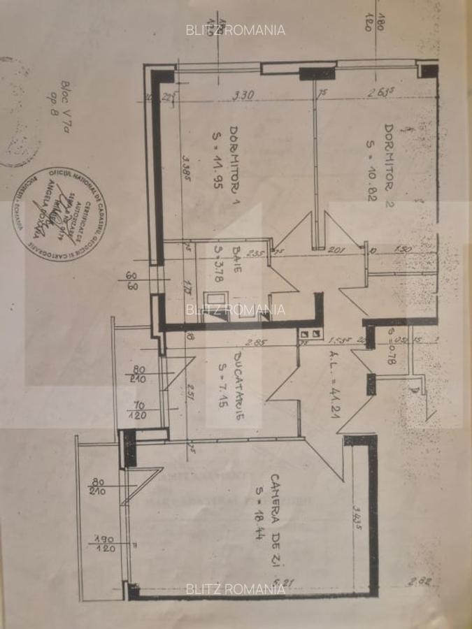 Apartament 3 camere, 2 dormintoare, 56 mp, zona Dristor - 1