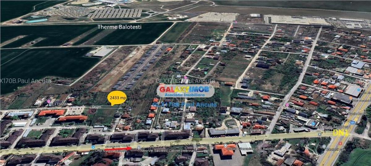 Teren 2433 mp Balotesti str Ion Creanga cu utilitati - 2