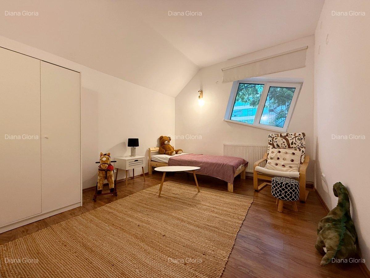 Baneasa - casa 3 camere - design unic - curte 350mp - 100mp utili - 2 parcari - 16