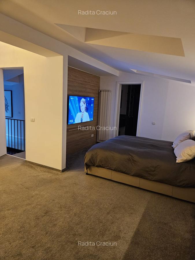 Otopeni/Polona, 3 camere, 150 mp utili, scara interioara, mobilat si utilat lux - 12