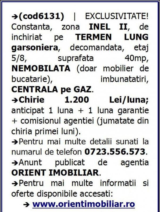 Inel 2, garsoniera, nemobilata, gaze, inchirieri Constanta - 22