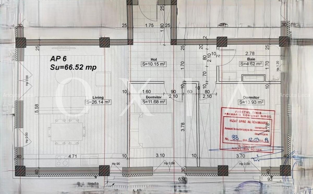 LX293 Giroc-Daliei, 3 camere  etaj 1 - 10
