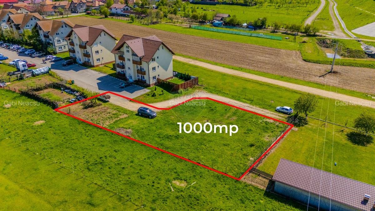 COMISION 0% Teren 1,000mp Rasnov / Intravilan/ Strada Ioan Slavici - 1
