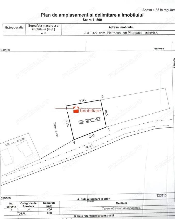 TEREN INTRAVILAN CONSTRUIBIL 400 mp | Statiunea Boga, com. Pietroasa, jud. Bihor - 6