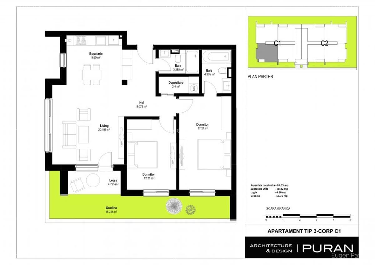 Apartament cu 3 camere decomandat în Pipera - 2