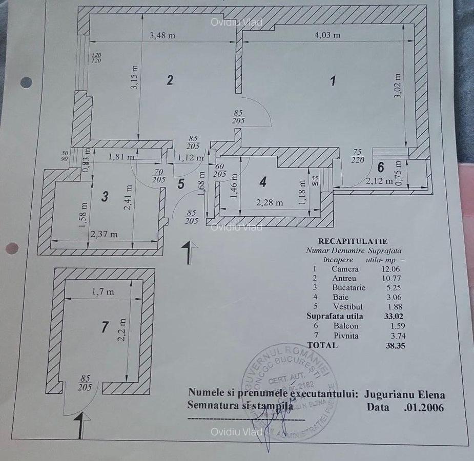 Apartament cu 2 camere semidecomandat, mobilat în Grivița - 19