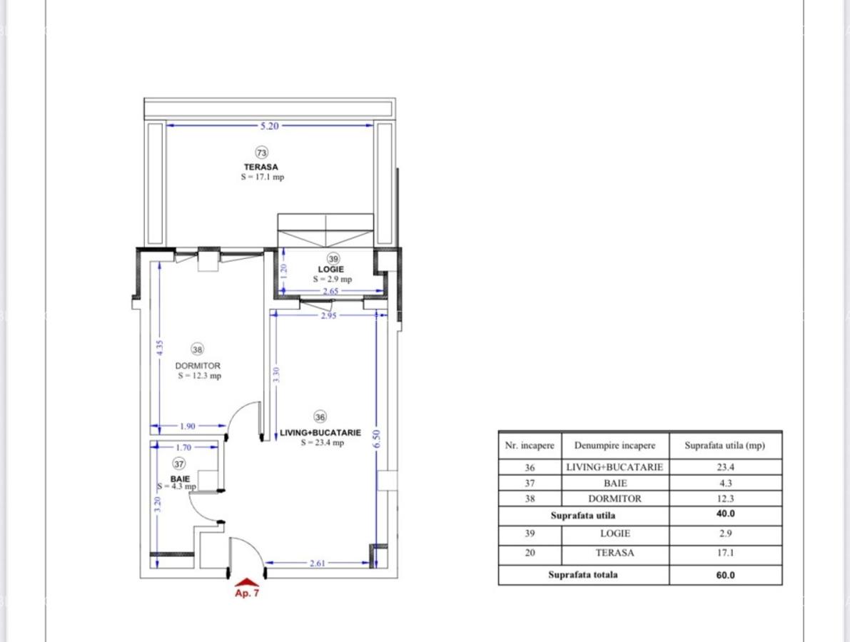 Apartament cu 2 camere, terasa de 17 mp - relaxare in zona Torontalului! - 1
