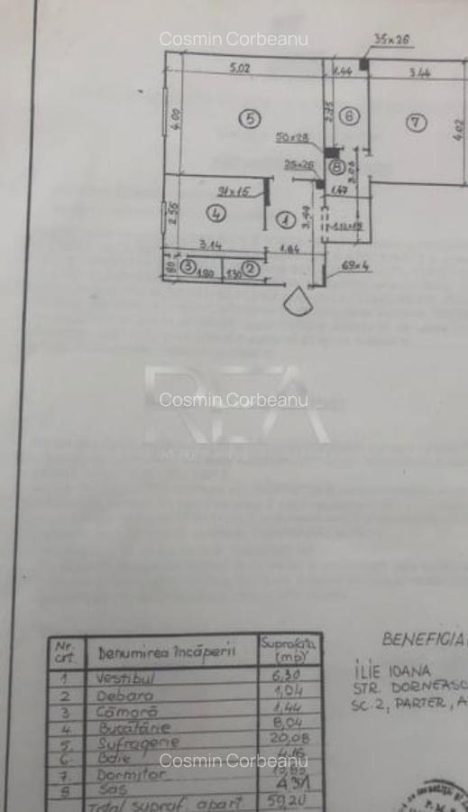 Apartament cu 2 camere decomandat, mobilat în Sebastian - 8