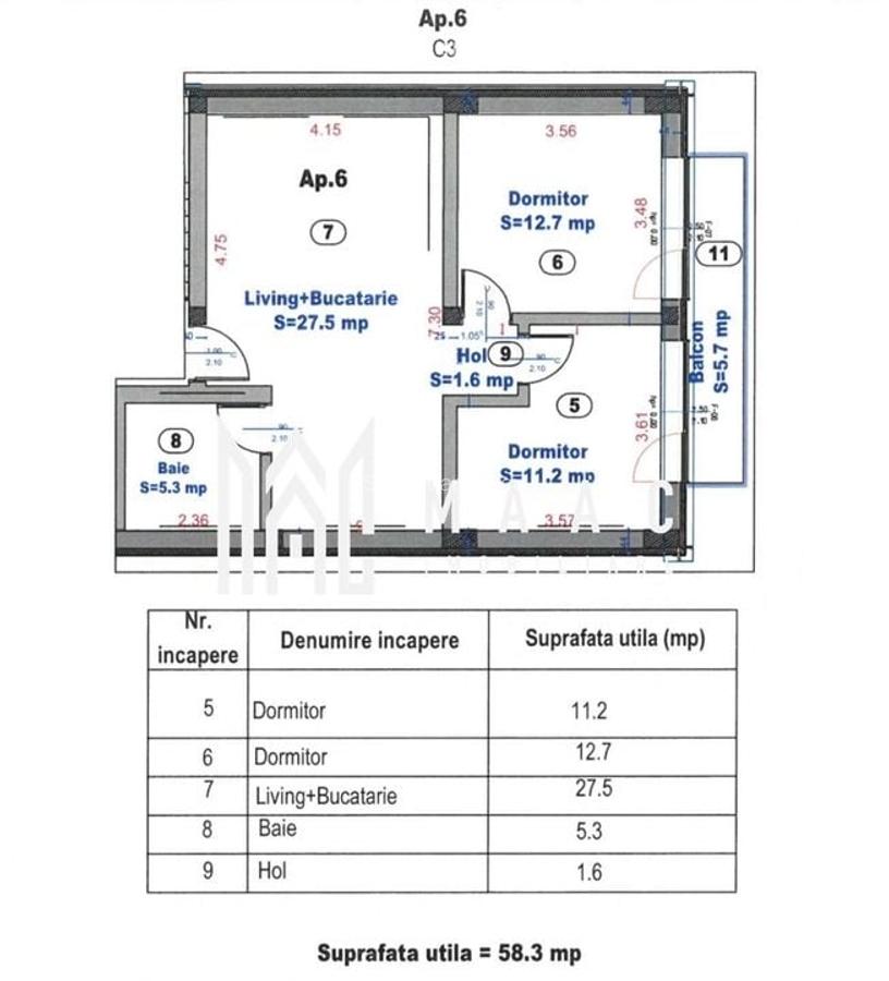 Apartament la vilă I 3 Camere I Et 2 I Balcon I 2 Parcări - 1