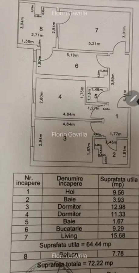 Apartament 3 camere bloc 2017 Valea Larga, Brancusi, Drumul Taberei - 7