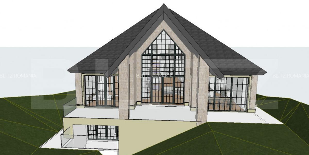 Teren 1206 mp cu AC Valabila pentru Vila LUX D+P+M (593,61 m - 7