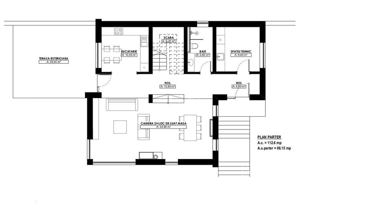 Casa individuala superba, amenajata in stil scandinav Dezmir COMISION 0% - 51