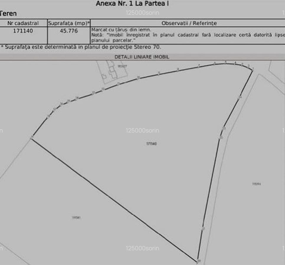 Teren intravilan 4,57 ha în Stupini - DN13. - 3