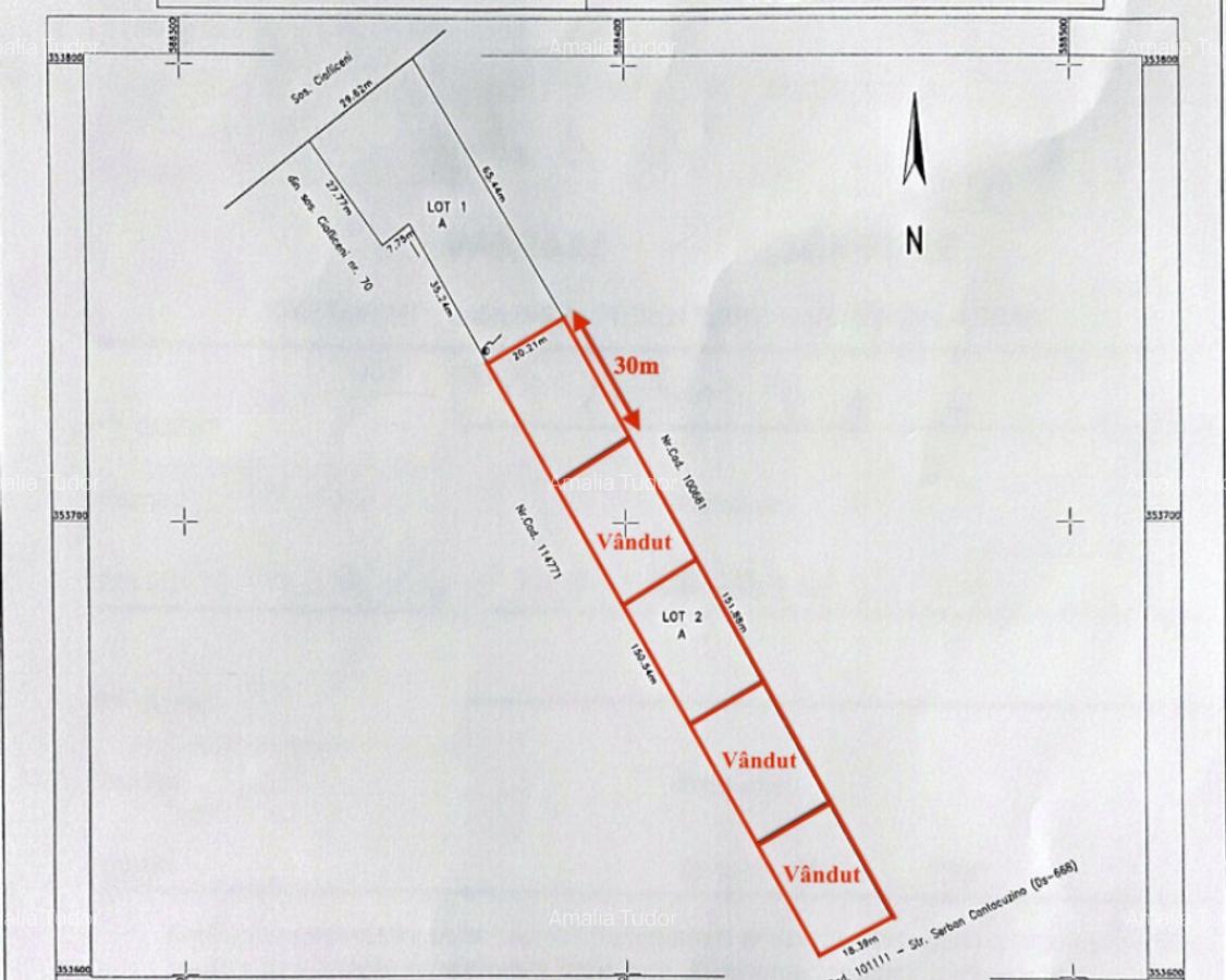 Loturi de casa de 583mp, deschidere 30m, Ciofliceni - Snago - 1