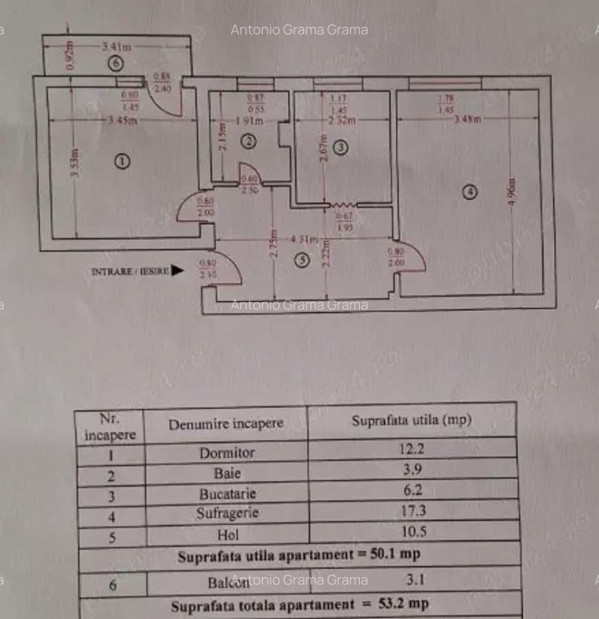 Apartament 2 camere, 53 mp, Precista - 8
