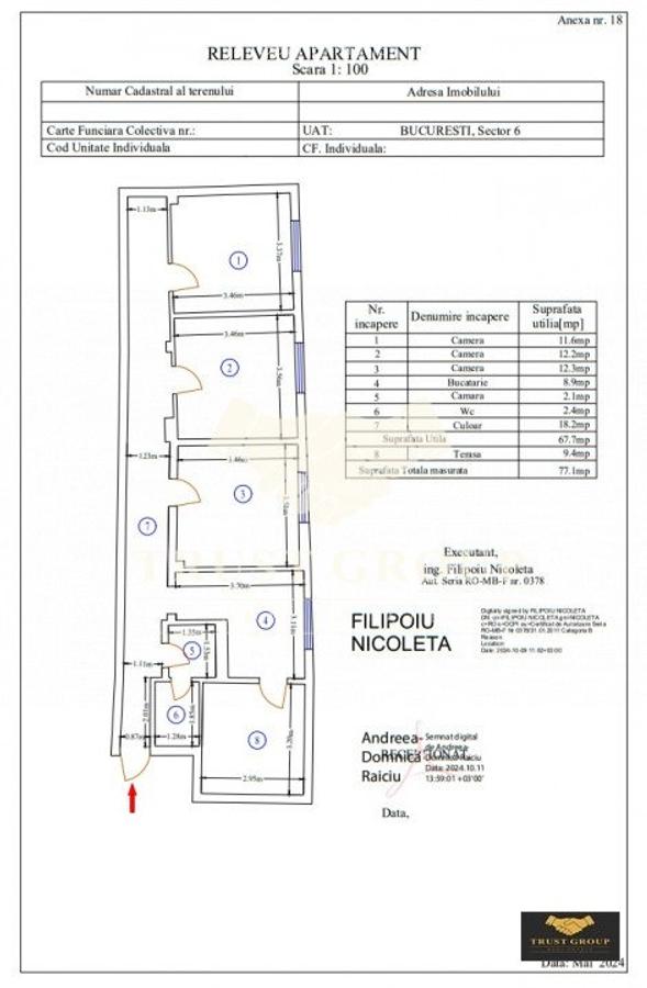 Cotroceni | Apartament 3 camere in vila | Comision 0% - 24