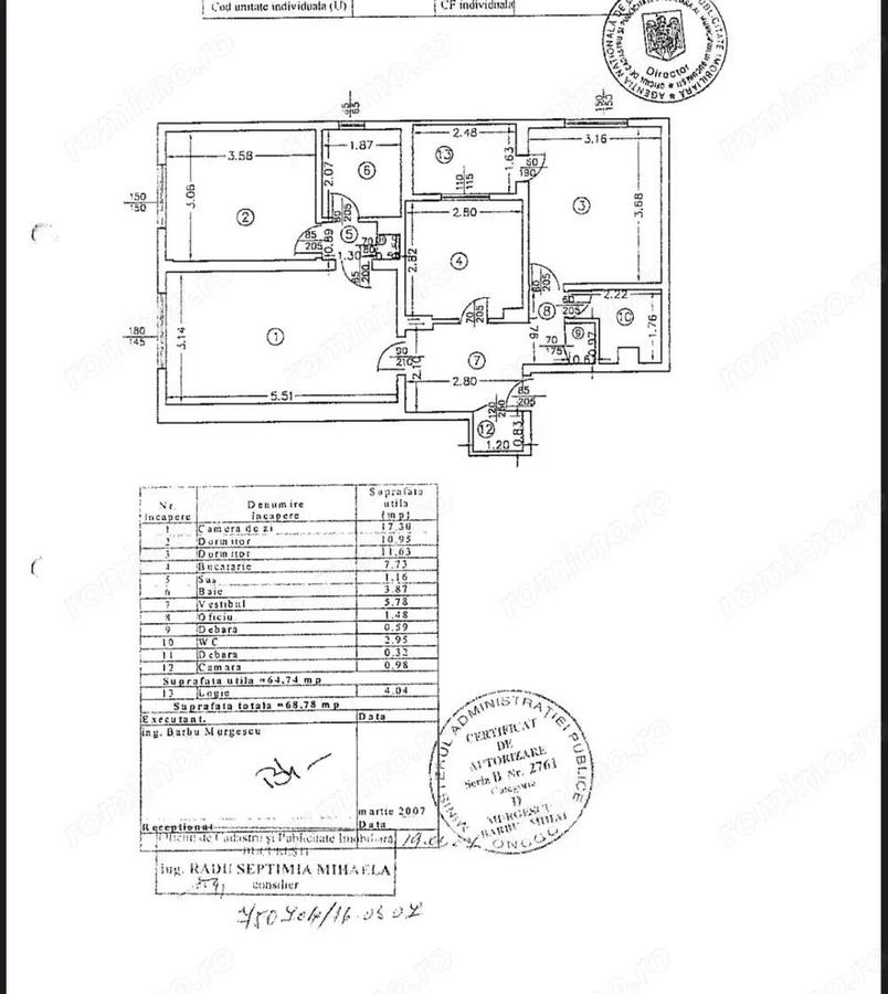 Apartament 3 camere vanzare Crangasi nemobilat - 10