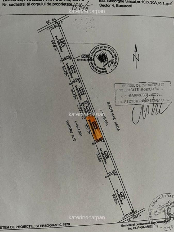 Teren intravilan 1.201 mp, front 55,7m,  Domnești, direct proprietar - 4