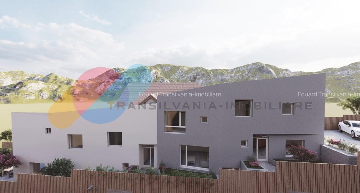 Casa cuplata moderna, 160 mp utili, semifinisata, curte amenajata - 2