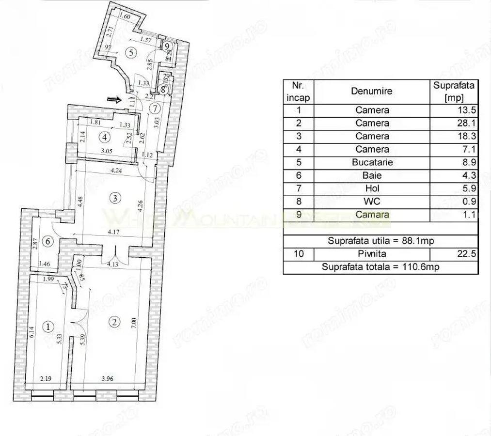 Oportunitate investitie: Apartament 3 camere Muresenilor - 4