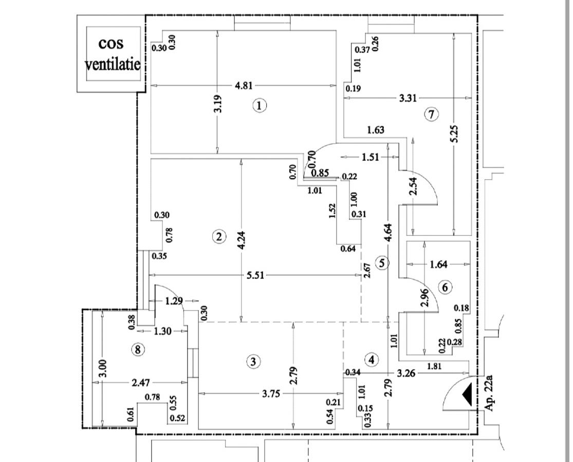 Apartament cu 3 camere, 82.7mp utili, în complex rezidențial nou – Tei Residence - 9