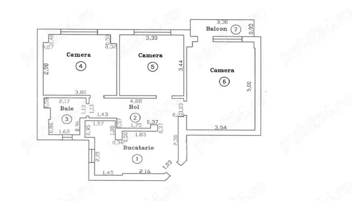 Exclusivitate! Apartament 3 camere, decomandat, str Aries - 1