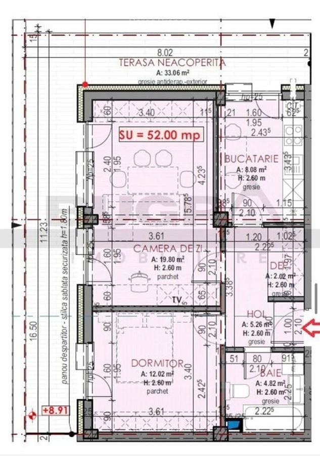 Apartament de 2 camere finisat modern, 52mp, parcare subterana, Terra - 9