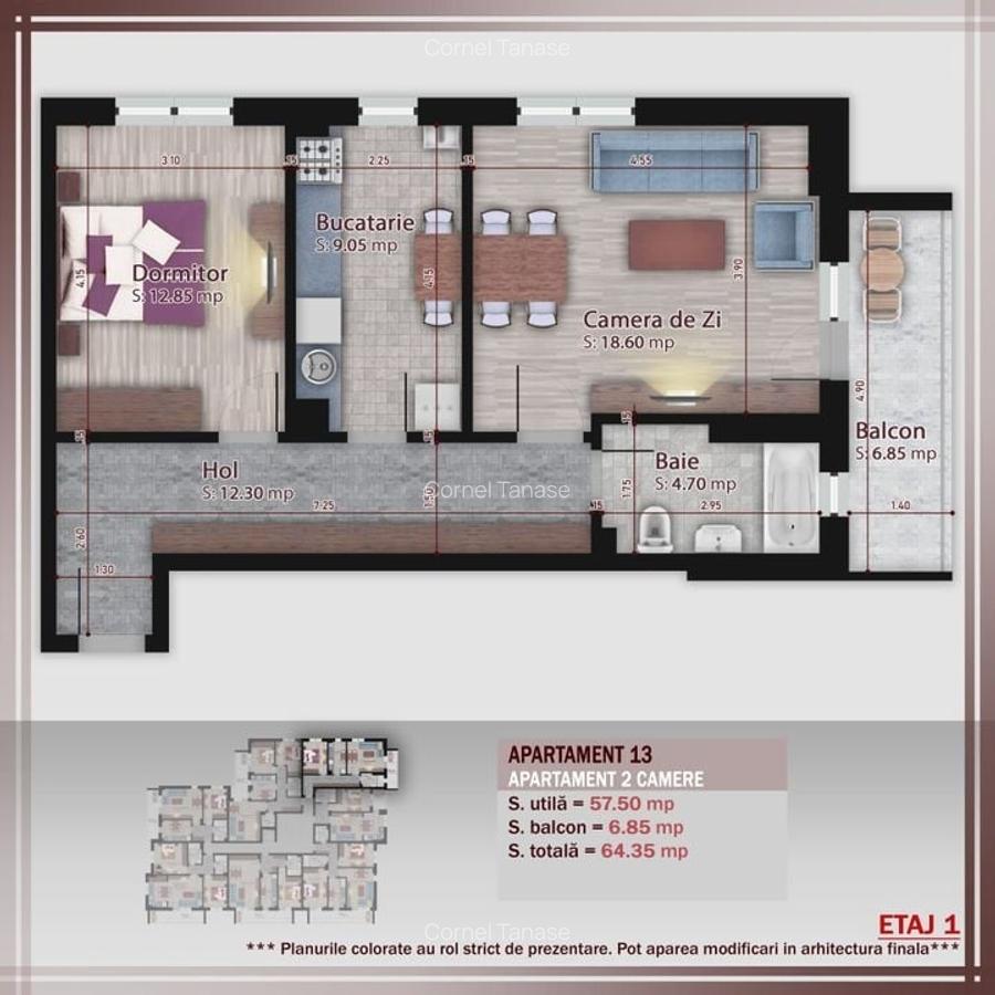 Apartament 2 Camere Imobil Stil Boutique, Titan -Pallady - 8