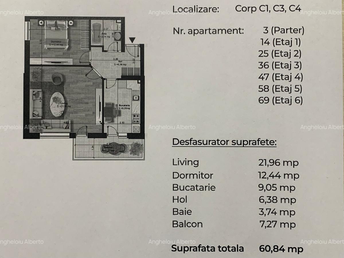 Apartament 2 camere, decomandat, bloc nou, metrou Berceni - 450 metri - 5