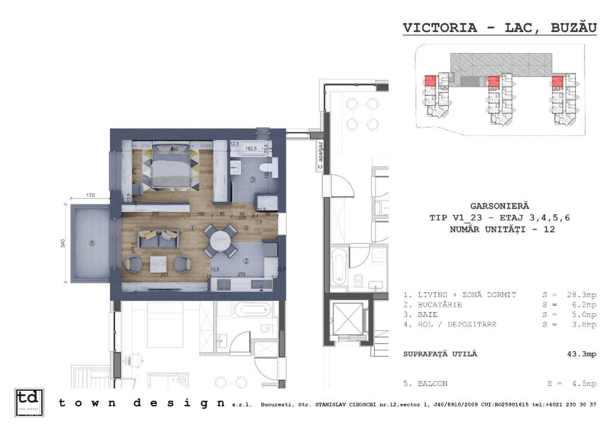 Apartamente noi cu o camera - Victoria Lake Buzau - 5