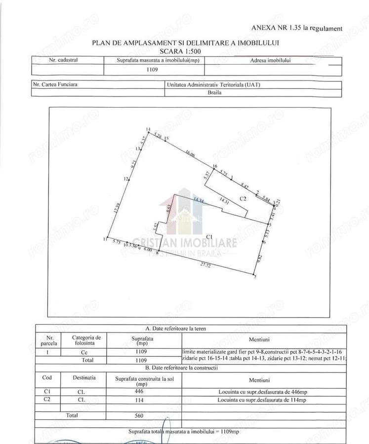 Ultracentral - Lic. Balcescu Casa P+1 +teren 1109 mp pe colt, deschidere dubla 75ml - 13