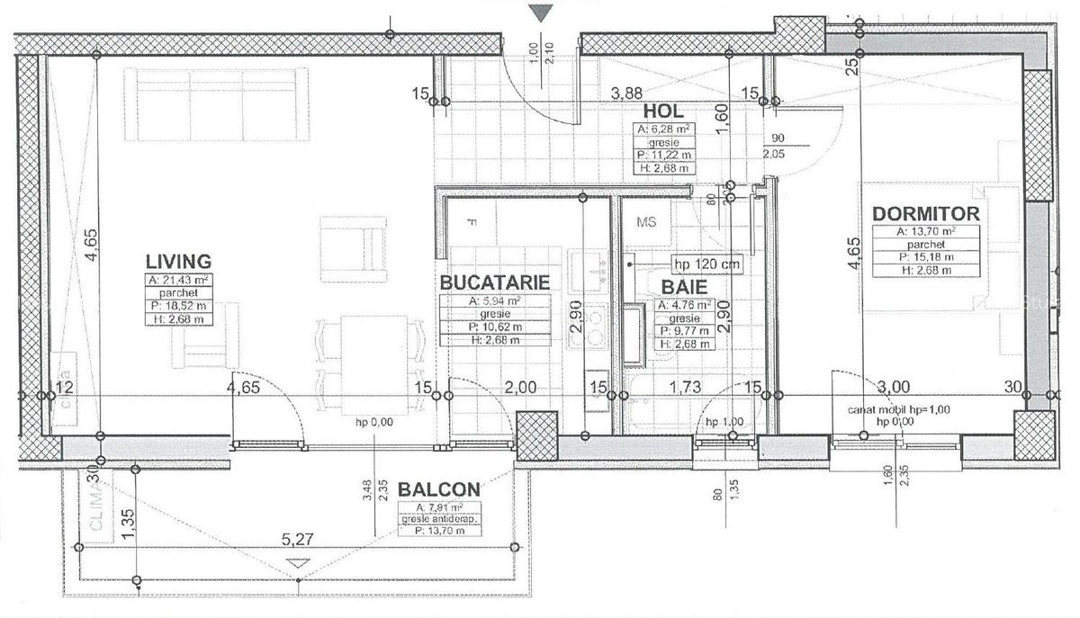 De vanzare Apartament 2 camere, 52 mpu, Bloc Iris Armoniei. 0% Comision - 11