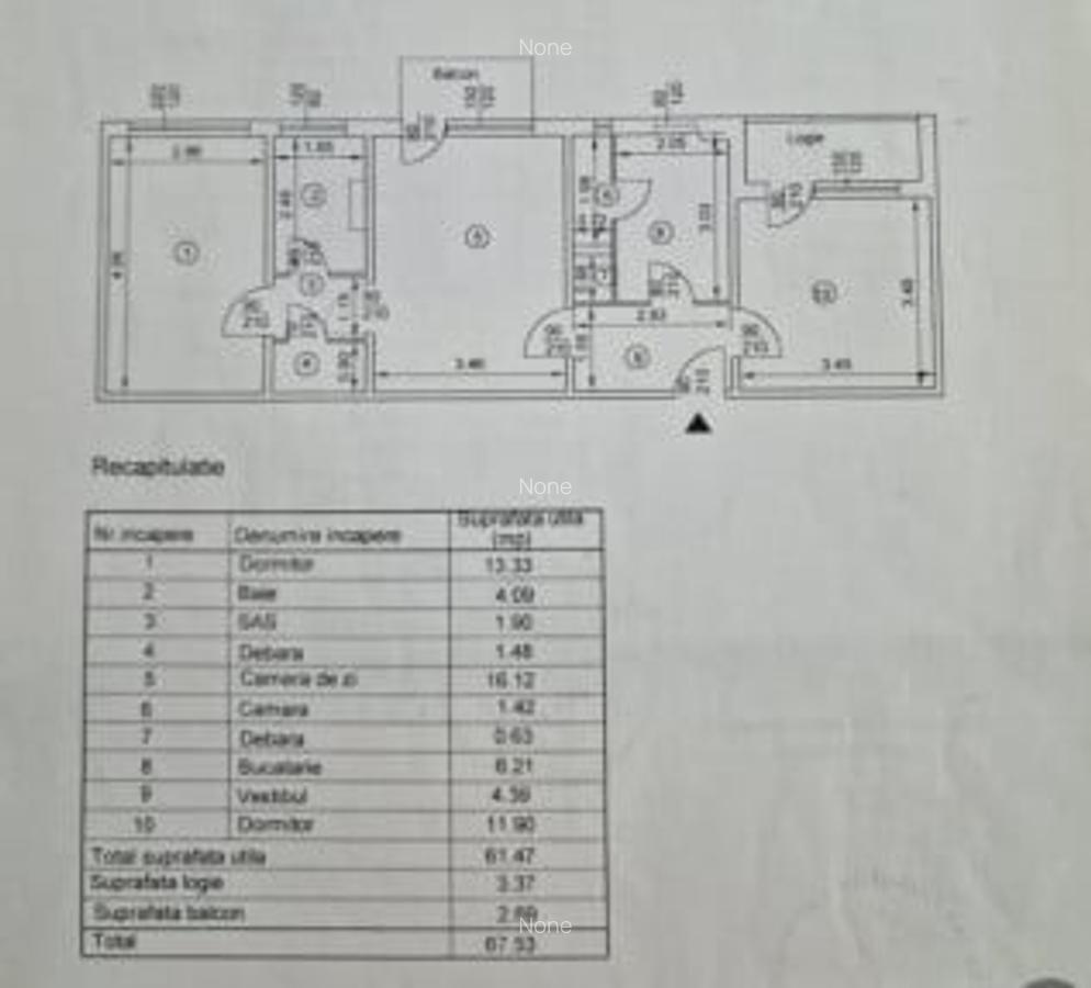 Apartament 3 camere-Tatarasi-Flora-etaj 1-bloc fara risc - 1