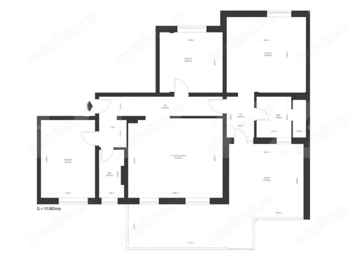 Penthouses 4 camere, 116 mp utili + terasa, zona Ghirodei - 1