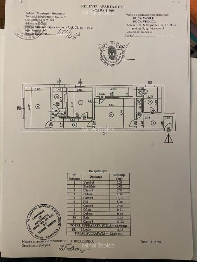 Apartament 3 camere, bloc reabilitat termic, Nicolae Grigorescu - 14