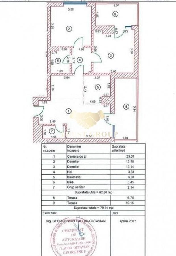 Apartament 3 camere Victoriei bloc 2017 | etaj 3 bloc boutique - 12