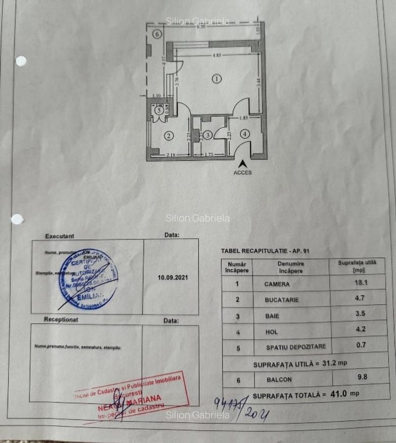 Garsonieră 41mp  renovată instalatii metrou piața Veteranilor călduroasă iarna - 6