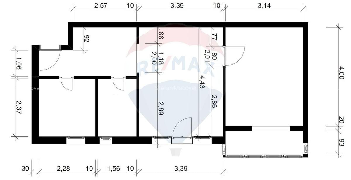 De vanzare apartament 2 camere, 49 mp pe BD. TUDOR VLADIMIRESCU - 6