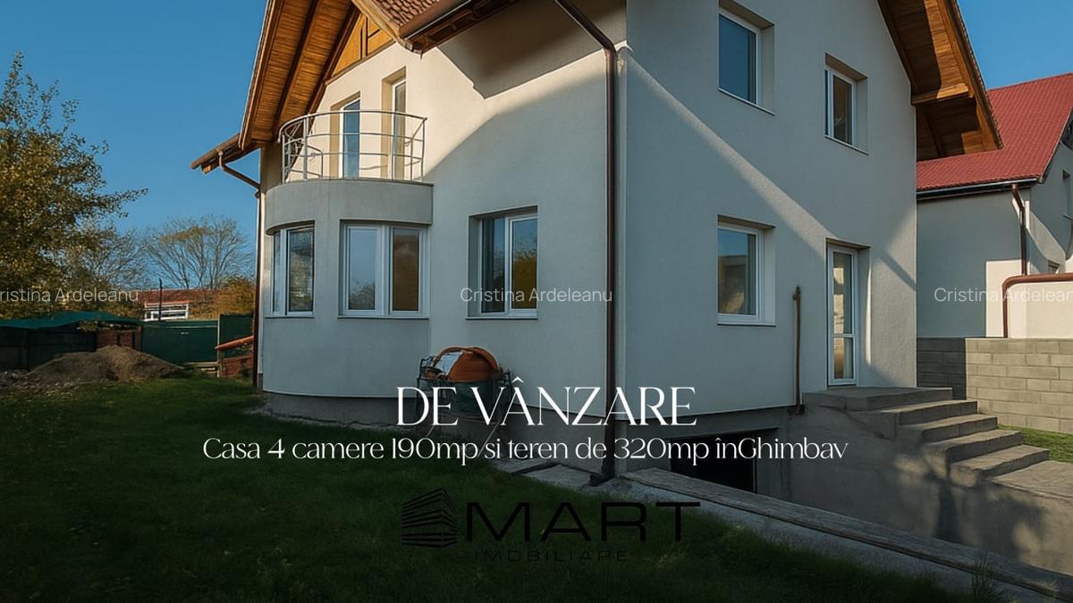 Casa noua 4 camere 190 MP + teren in Ghimbav - 1