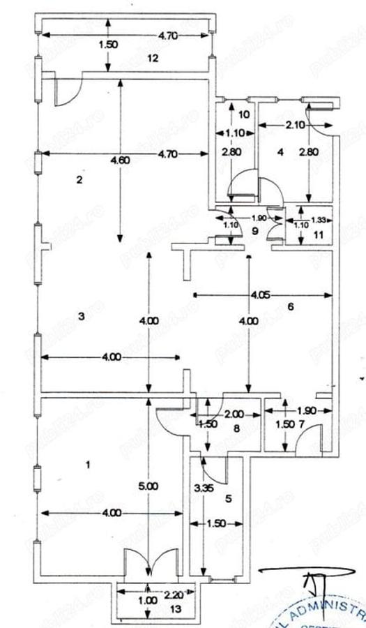 De Vanzare Apartament 3 camere Unirii, Cartier Evreiesc, Matei Basarab - 8