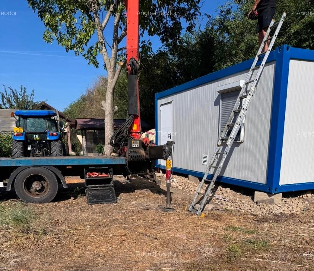 Închiriez teren INTRAVILAN 1200mp, Afumați - București  + container tip birou - 2
