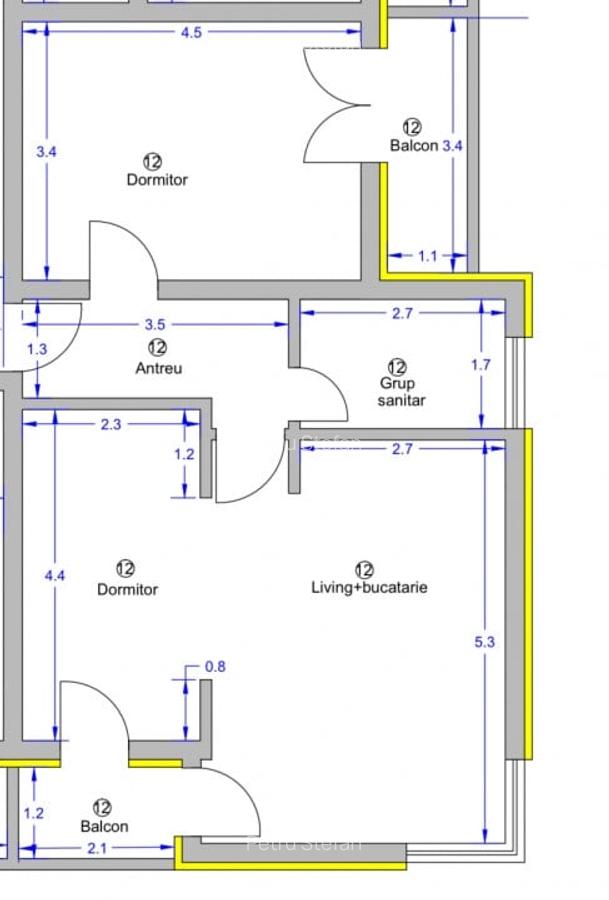 DIRECT DEZVOLTATOR, DISPONIBIL IMEDIAT, APARTAMENT CU 3 CAMERE - 12