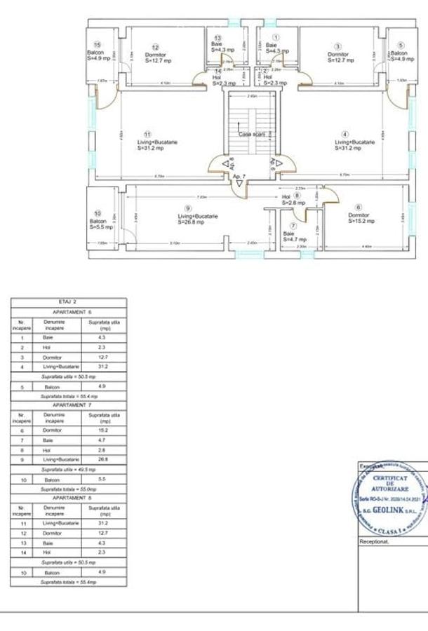 Apartament cu 2 camere decomandat în Giroc - 14