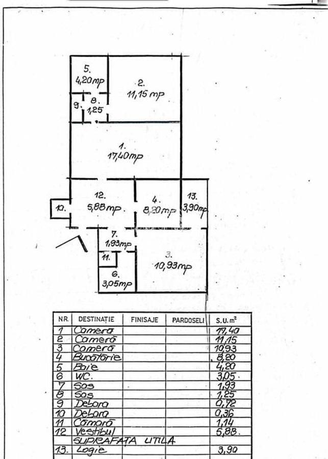 Apartament 3 camere, mobilat/utilat, 70mp, bloc 1978 | Piata Salajan - 18