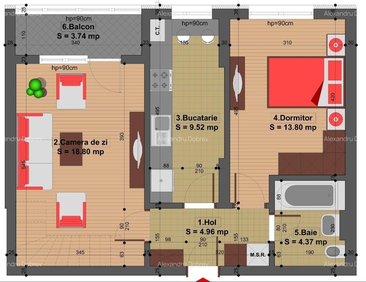Apartament cu 5 camere decomandat în Titan - 13