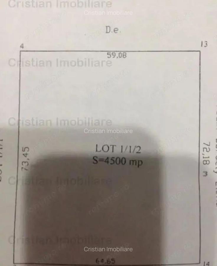 Teren intravilan Minerva Suprafata 4500 mp cu 59m deschidere - 1